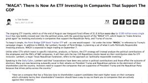 ZeroHedge MAGA: There Is Now An ETF Investing In Companies That Support The GOP
